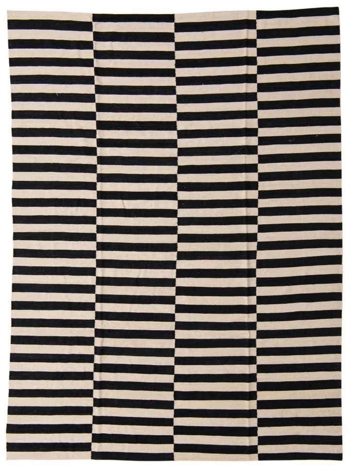 8' 1 x 11' Hand Woven Kilim Modern Wool Rug