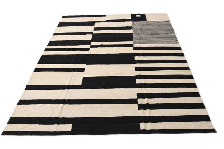 8' 5 x 11' 2 Hand Woven Kilim Modern Wool Rug