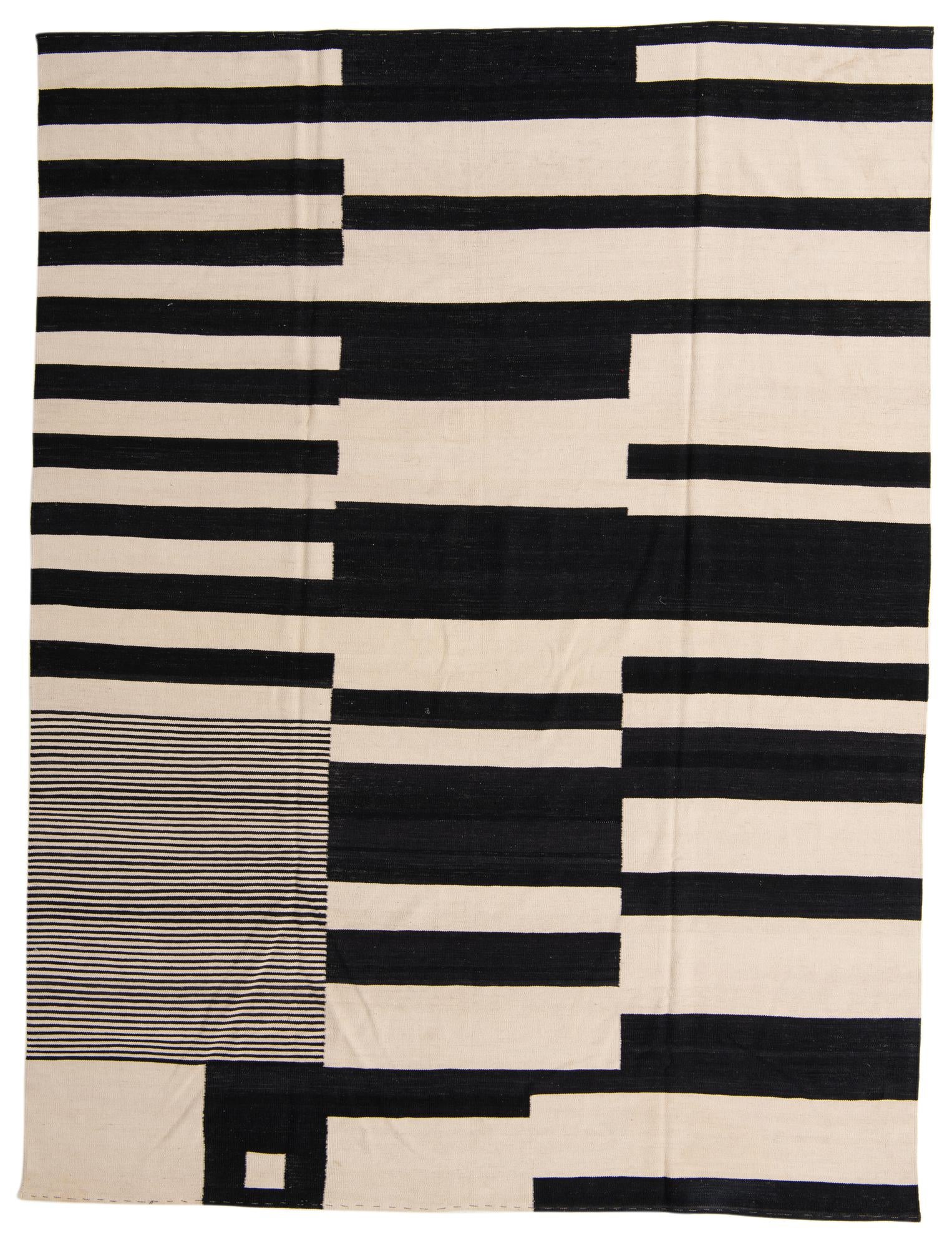 8' 5 x 11' 2 Hand Woven Kilim Modern Wool Rug
