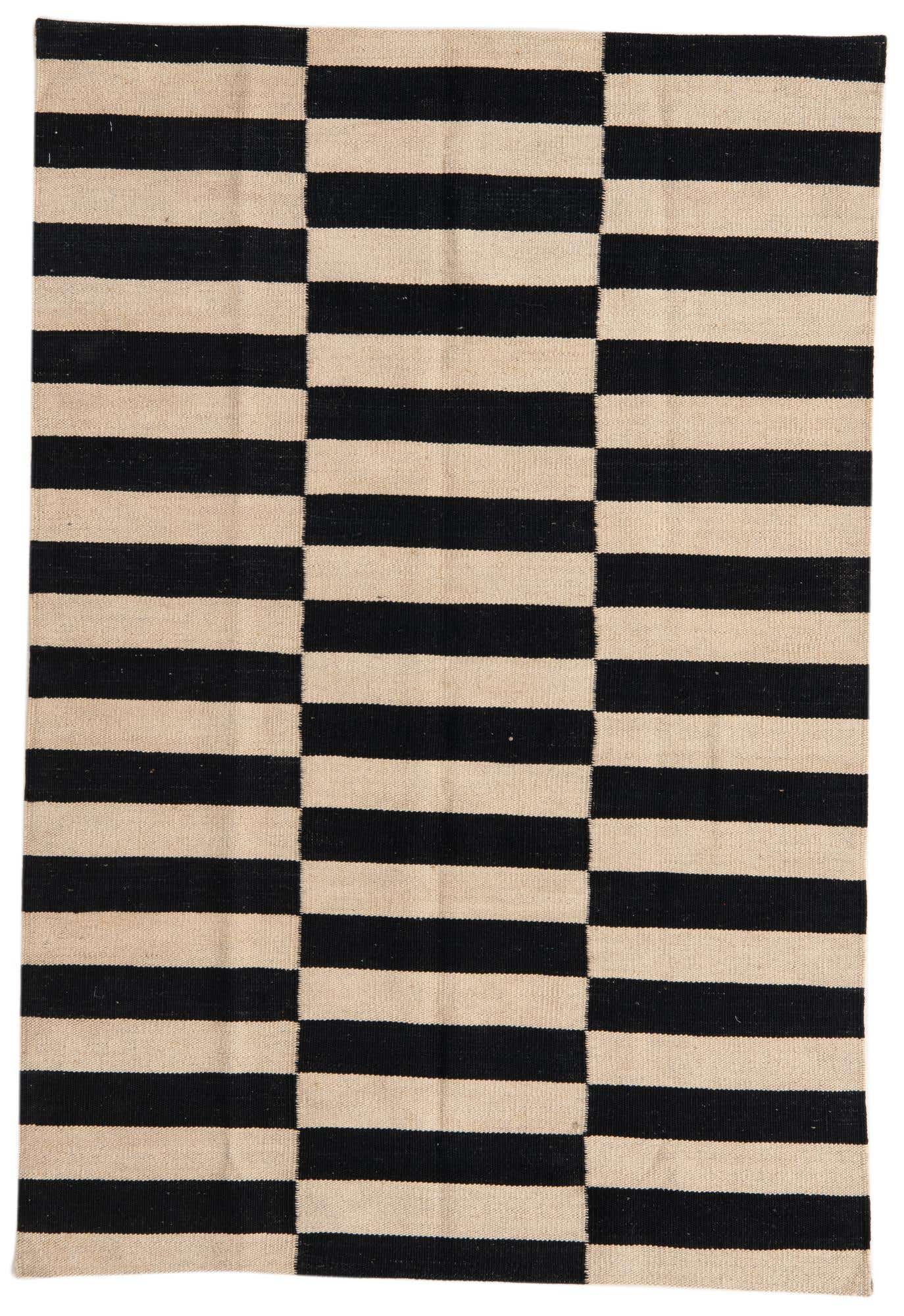 3' 3 x 4' 10 Hand Woven Kilim Modern Wool Rug