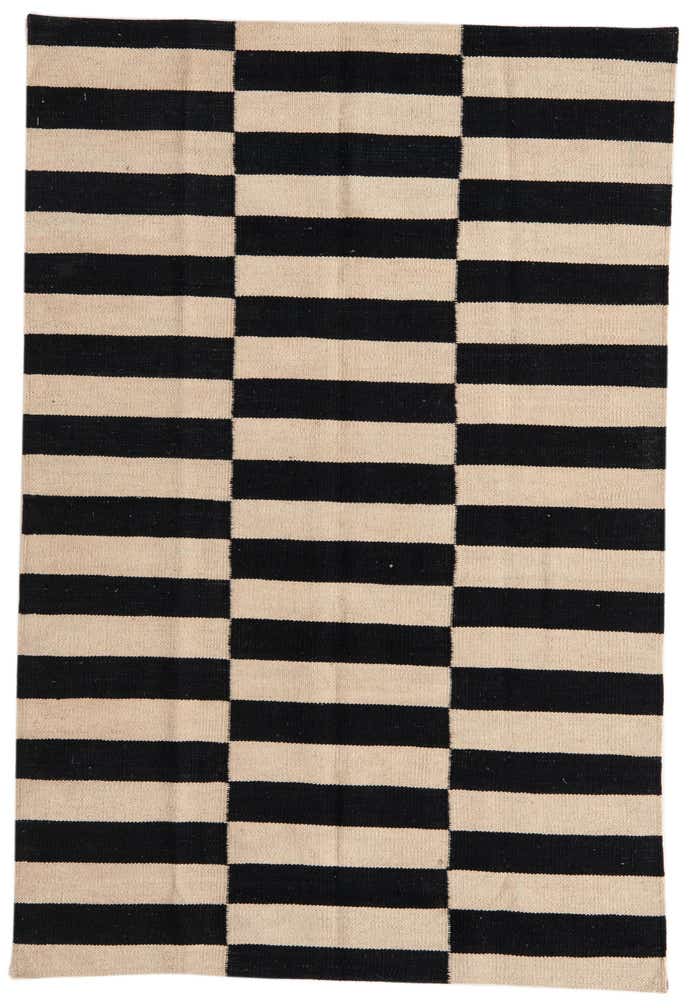 3' 3 x 4' 10 Hand Woven Kilim Modern Wool Rug