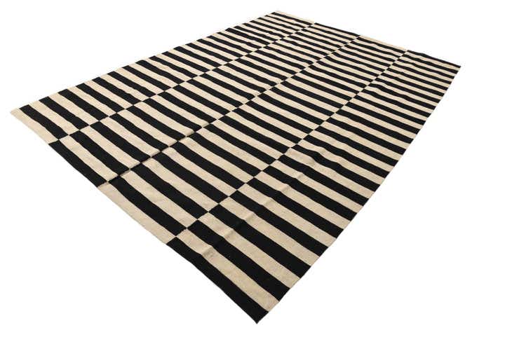 200cm x 285cm Hand Woven Kilim Modern Wool Rug