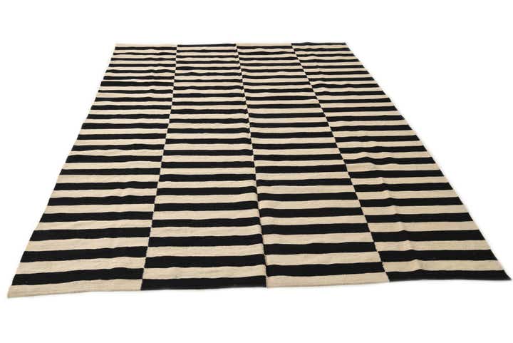 200cm x 285cm Hand Woven Kilim Modern Wool Rug