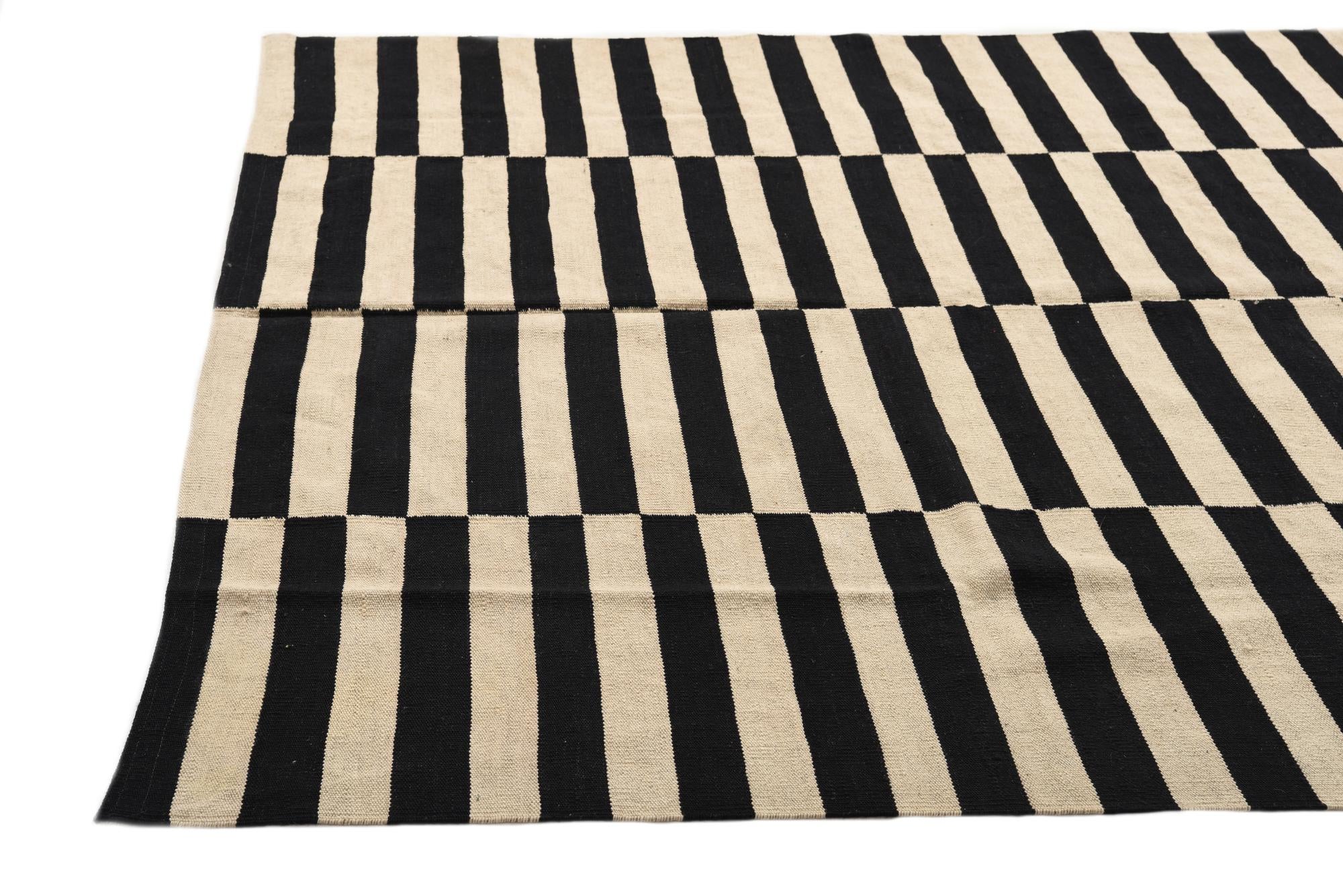 200cm x 285cm Tejido a mano Kilim Modern Alfombra Lana