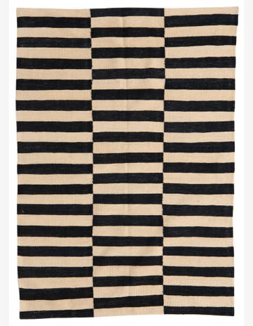 4' 3 x 5' 10 Hand Woven Kilim Modern Wool Rug