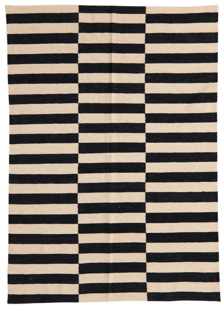 4' 2 x 6' Hand Woven Kilim Modern Wool Rug