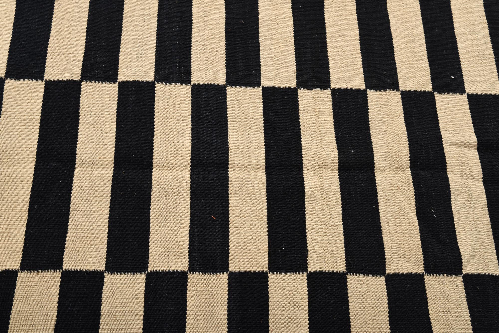3' 3 x 4' 10 Hand Woven Kilim Modern Wool Rug
