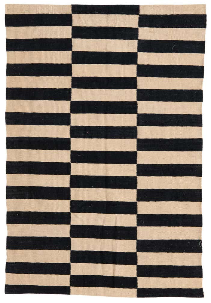 3' 3 x 4' 10 Hand Woven Kilim Modern Wool Rug