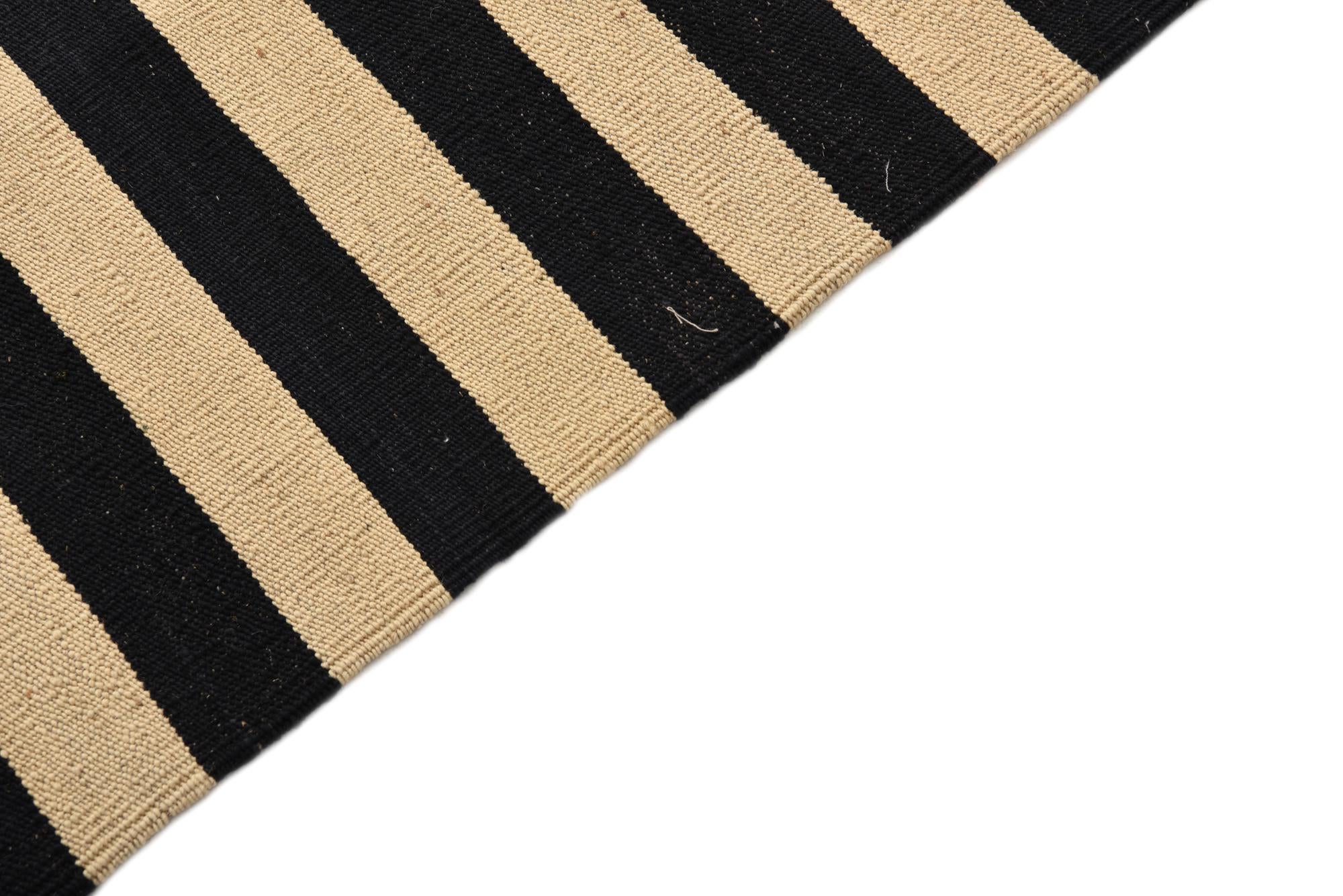 4' 2 x 5' 10 Hand Woven Kilim Modern Wool Rug