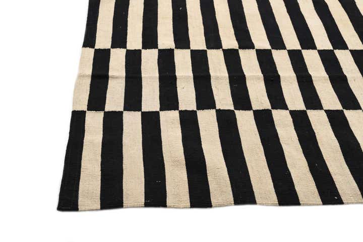 4' 3 x 6' Hand Woven Kilim Modern Wool Rug