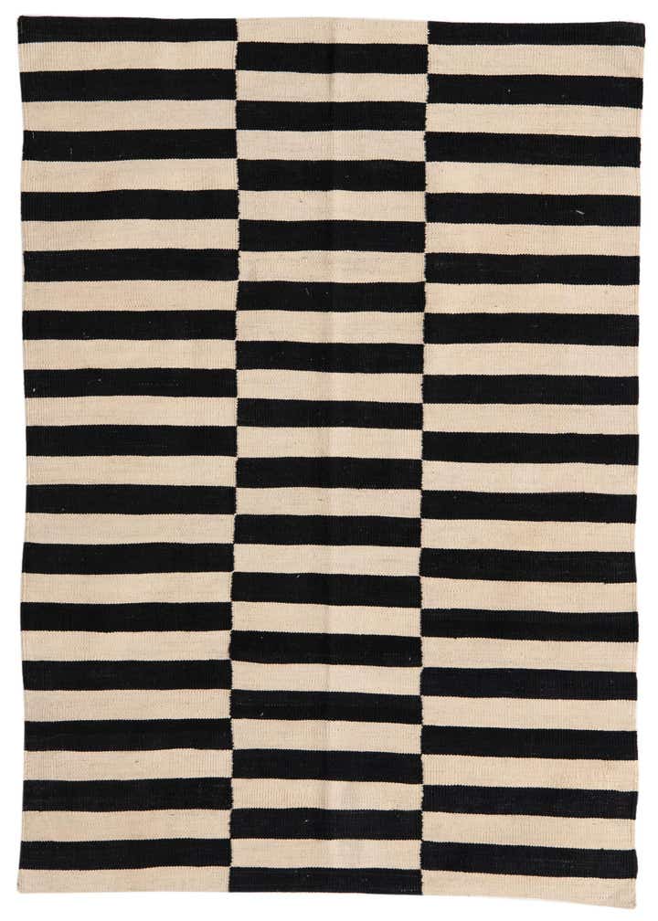 4' 3 x 6' Hand Woven Kilim Modern Wool Rug