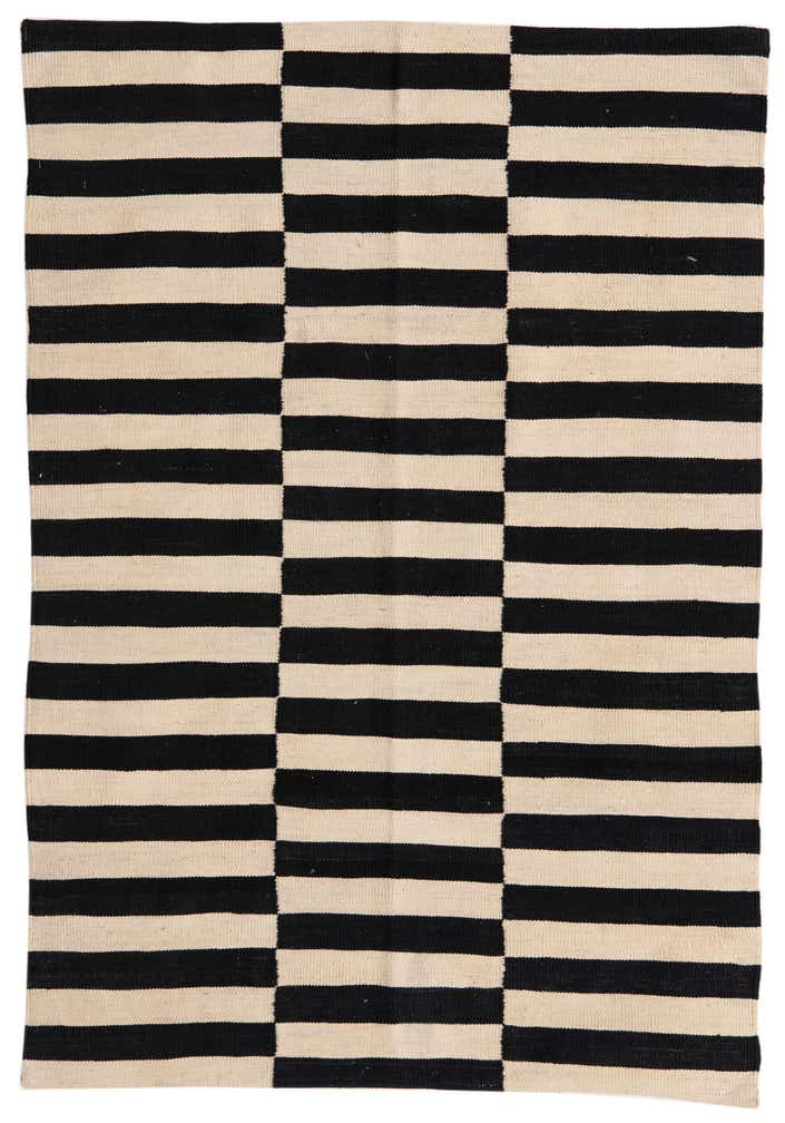 4' 3 x 6' Hand Woven Kilim Modern Wool Rug