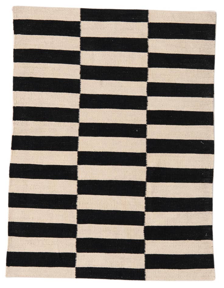Detail image of 2' 8 x 3' 11 Hand Woven Kilim Modern Wool Rug