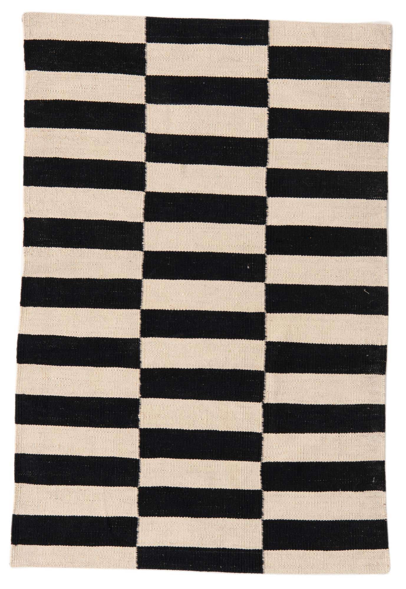 2' 8 x 3' 11 Hand Woven Kilim Modern Wool Rug