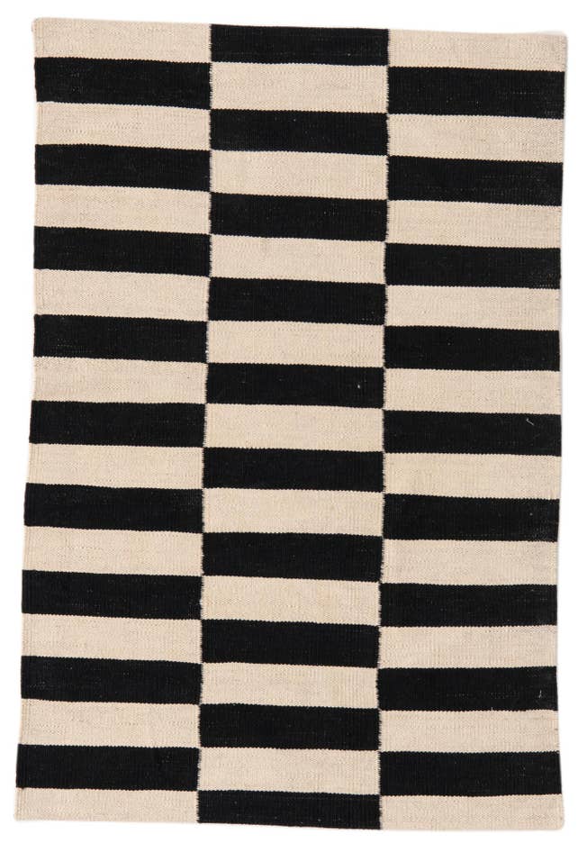 Detail image of 2' 8 x 3' 11 Hand Woven Kilim Modern Wool Rug