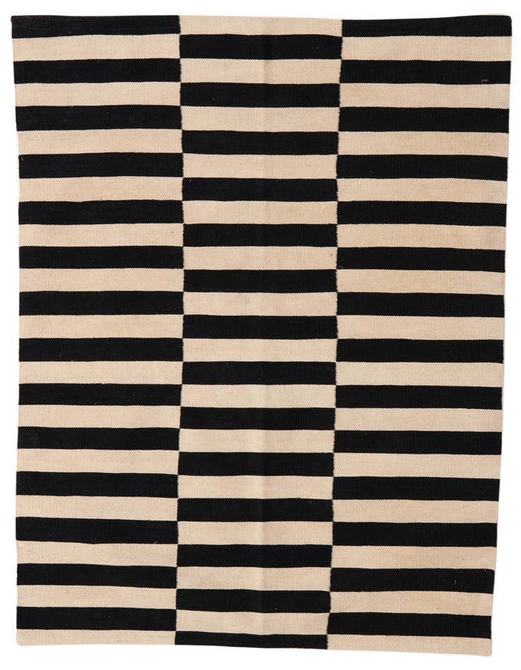 Detail image of 4' 3 x 6' Hand Woven Kilim Modern Wool Rug