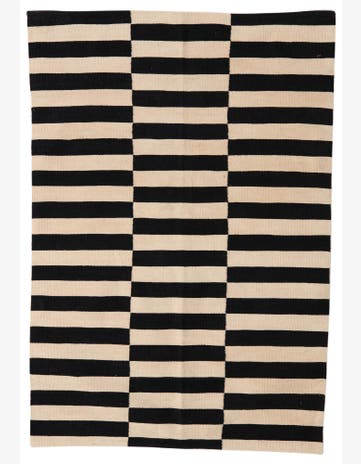 4' 3 x 6' Hand Woven Kilim Modern Wool Rug