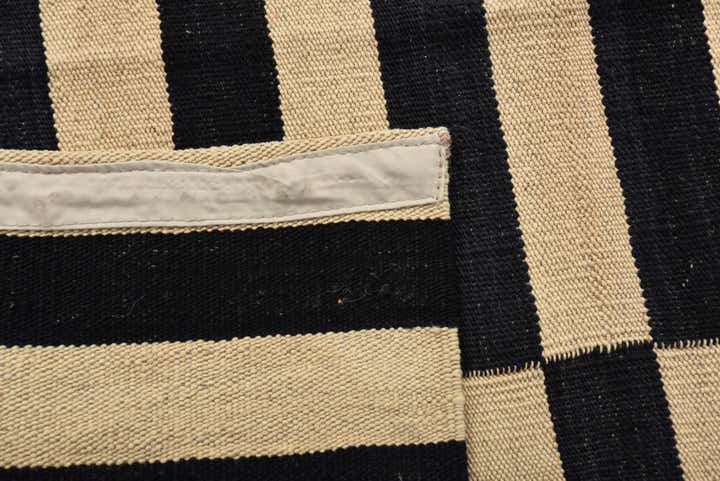 3' 4 x 4' 10 Hand Woven Kilim Modern Wool Rug