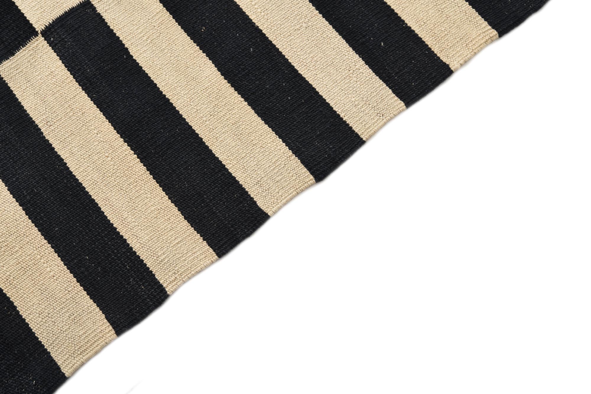3' 3 x 4' 11 Hand Woven Kilim Modern Wool Rug
