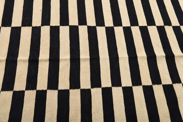 4' 3 x 6' Hand Woven Kilim Modern Wool Rug