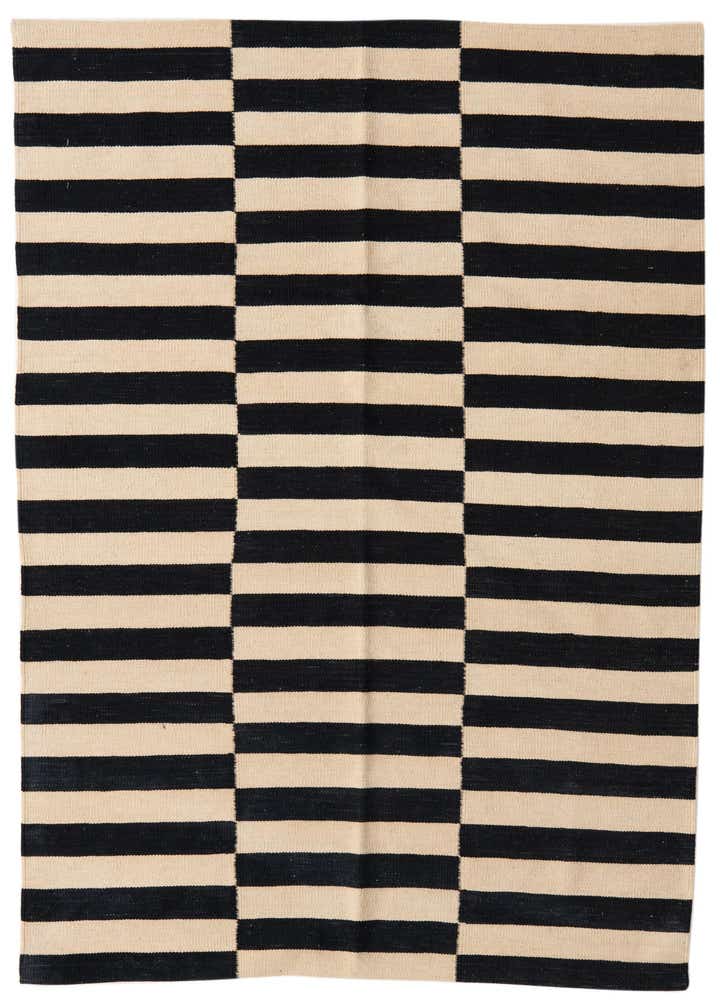 4' 3 x 6' Hand Woven Kilim Modern Wool Rug