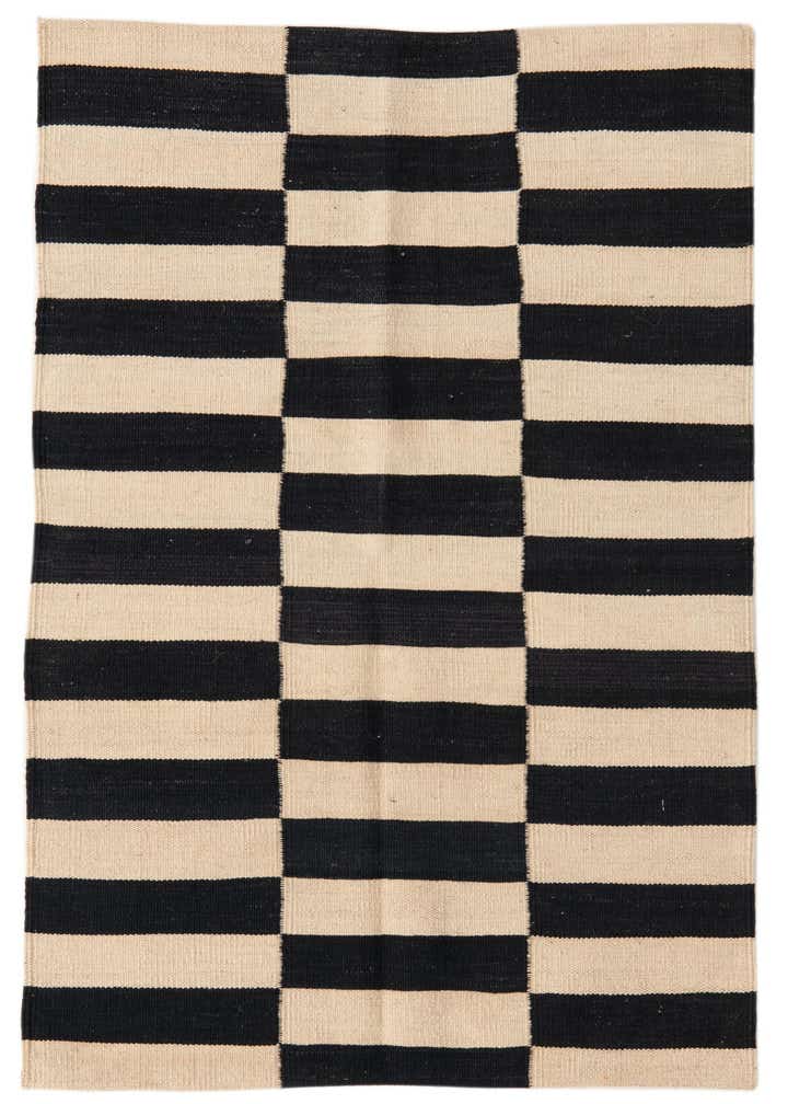 2' 8 x 3' 10 Hand Woven Kilim Modern Wool Rug