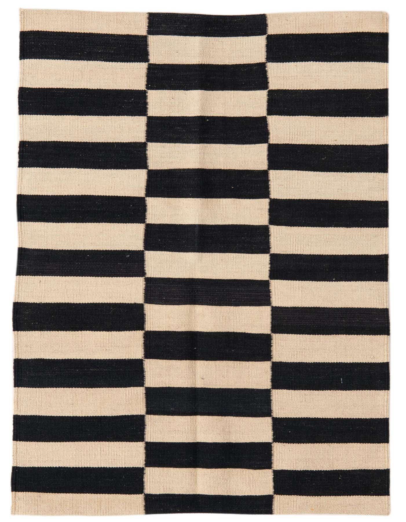 2' 8 x 3' 10 Hand Woven Kilim Modern Wool Rug
