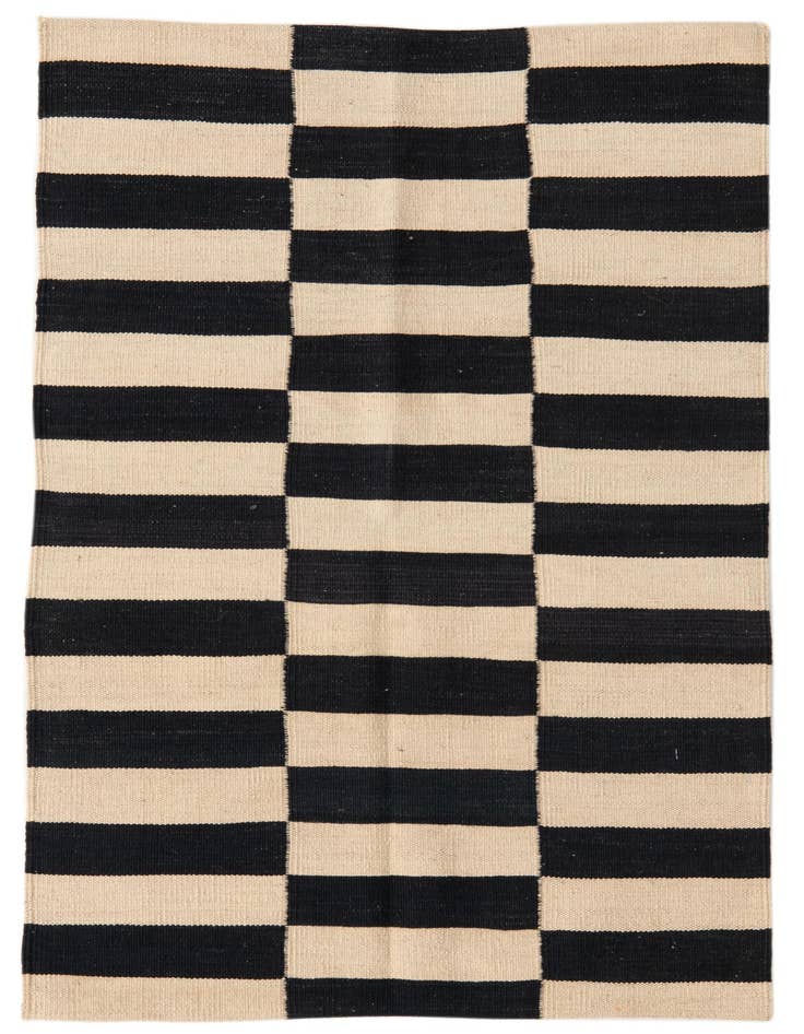 Detail image of 2' 8 x 3' 10 Hand Woven Kilim Modern Wool Rug