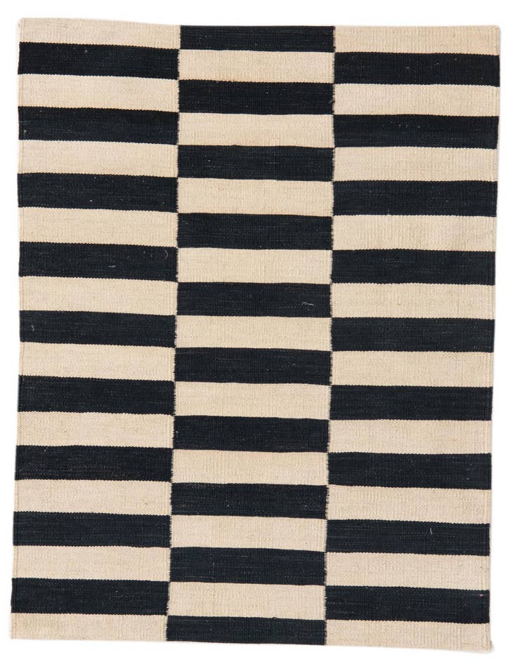 Detail image of 2' 8 x 3' 11 Hand Woven Kilim Modern Wool Rug