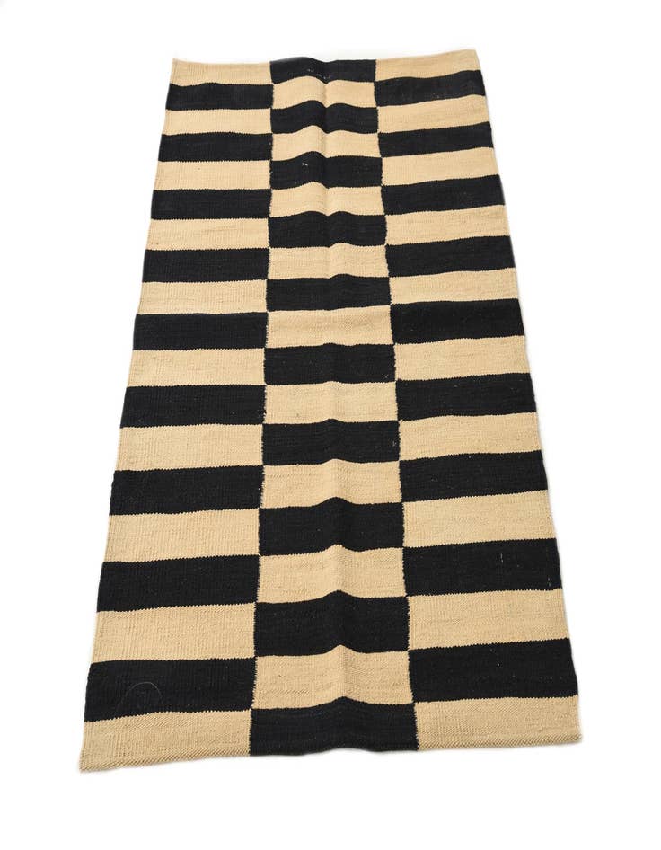 Detail image of 2' 8 x 3' 11  Hand Woven Kilim Modern Wool Rug