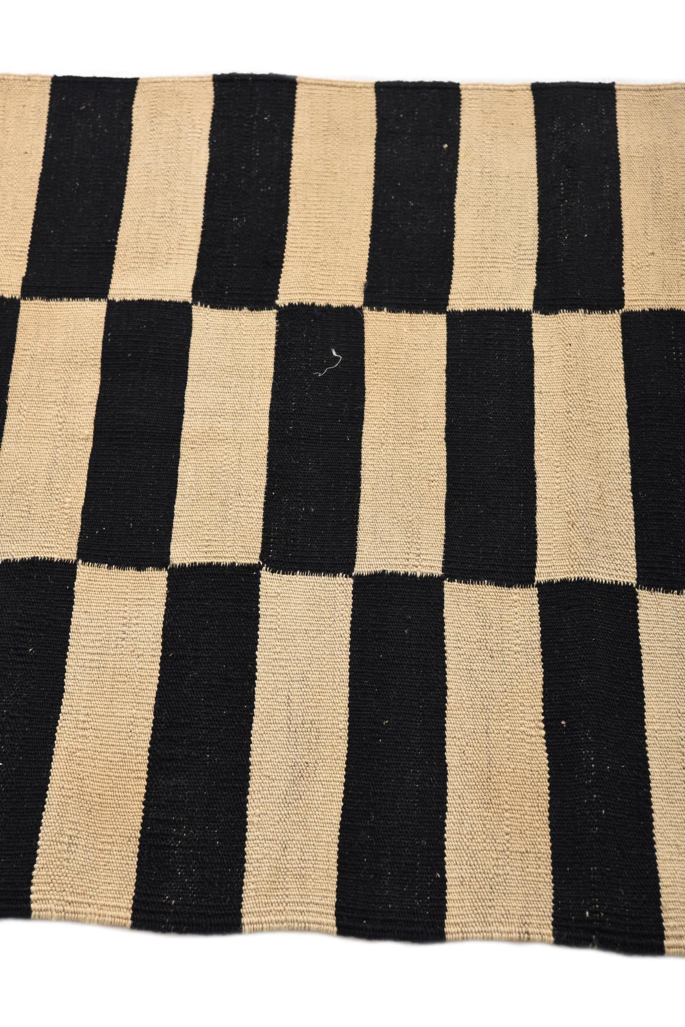 2' 8 x 3' 11 Hand Woven Kilim Modern Wool Rug