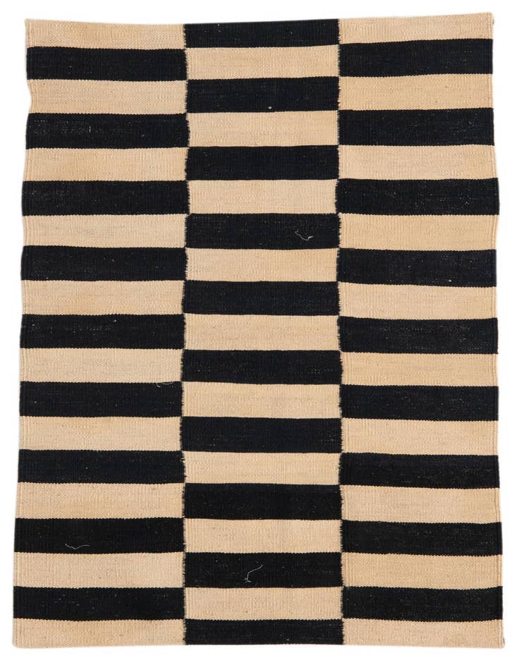 Detail image of 2' 8 x 3' 11 Hand Woven Kilim Modern Wool Rug