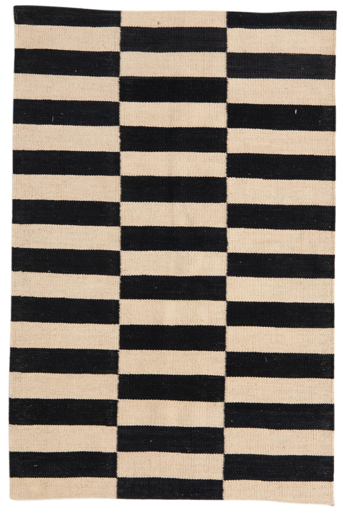 2' 7 x 3' 10 Hand Woven Kilim Modern Wool Rug