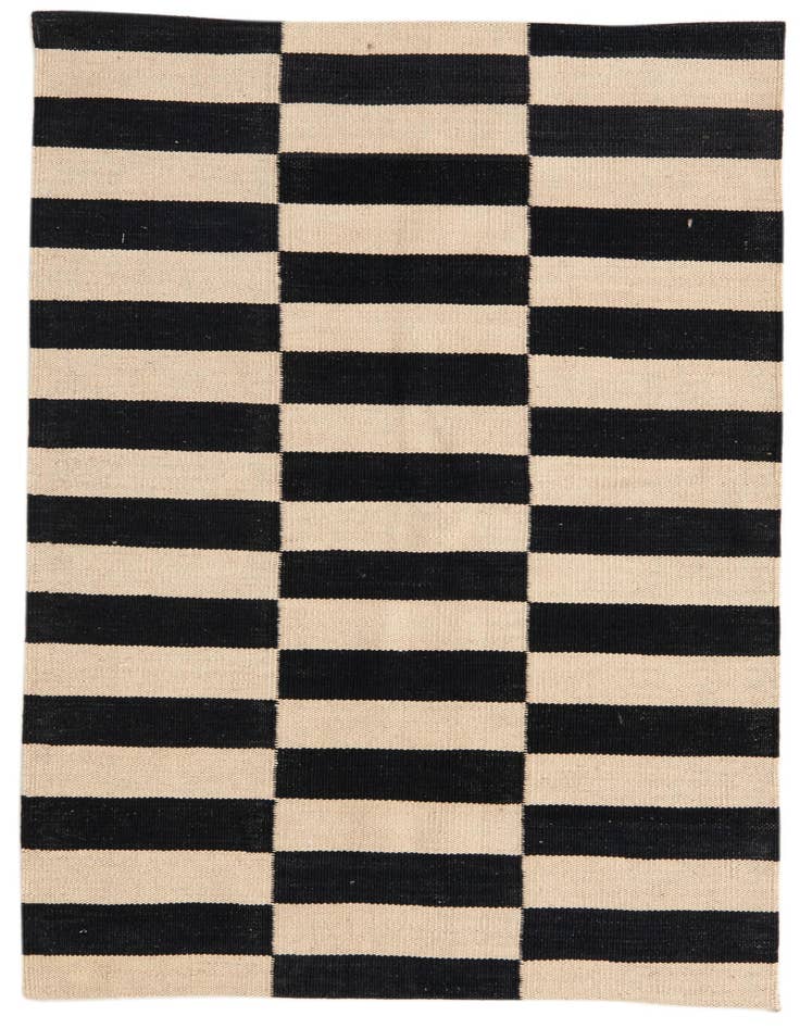 Detail image of 2' 7 x 3' 10 Hand Woven Kilim Modern Wool Rug