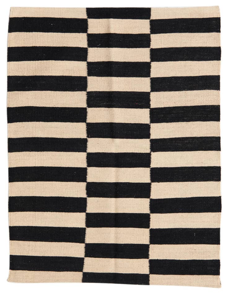 Detail image of 2' 8 x 3' 10 Hand Woven Kilim Modern Wool Rug
