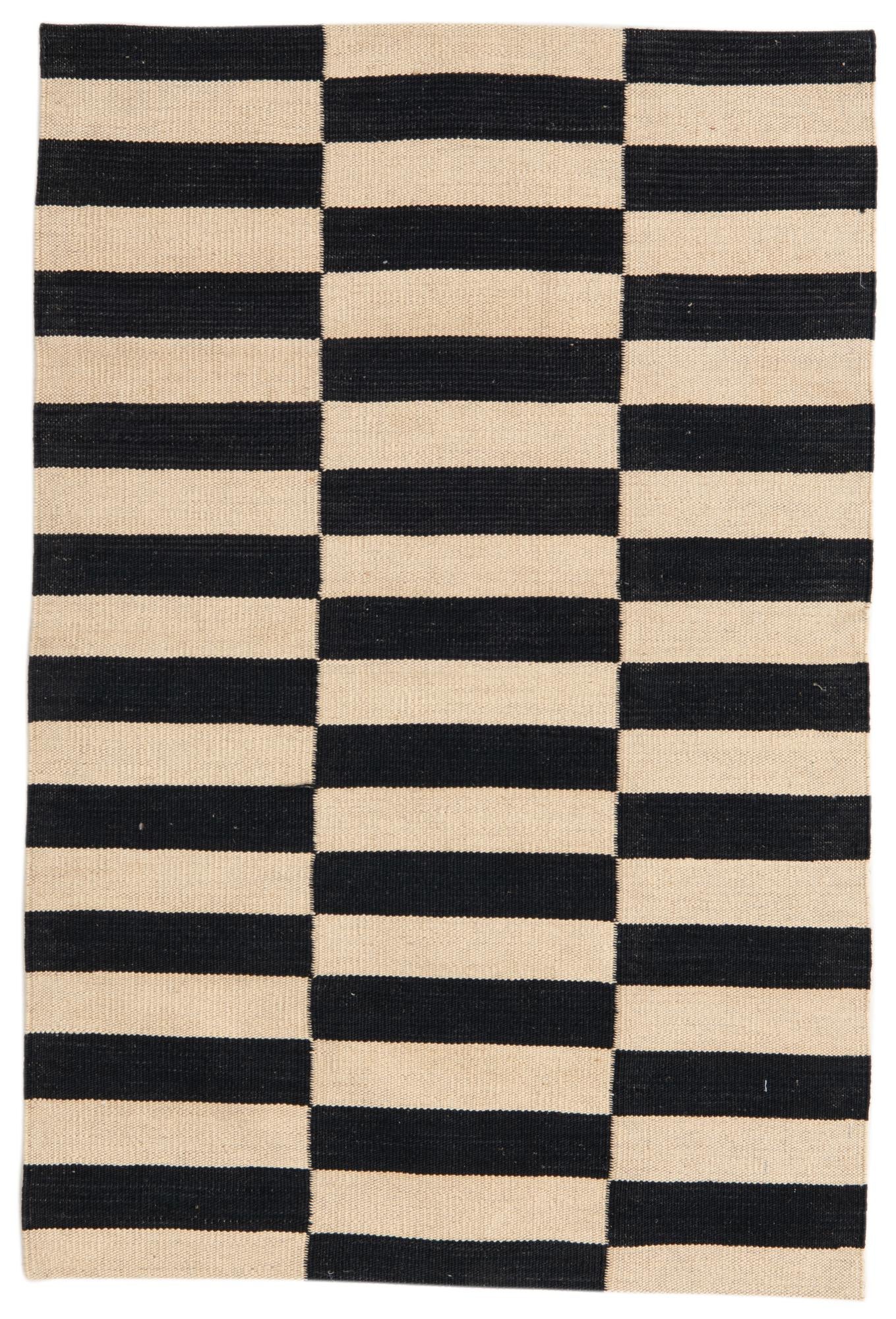 2' 7 x 3' 10 Hand Woven Kilim Modern Wool Rug