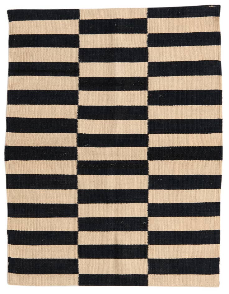 Detail image of 2' 7 x 3' 10 Hand Woven Kilim Modern Wool Rug