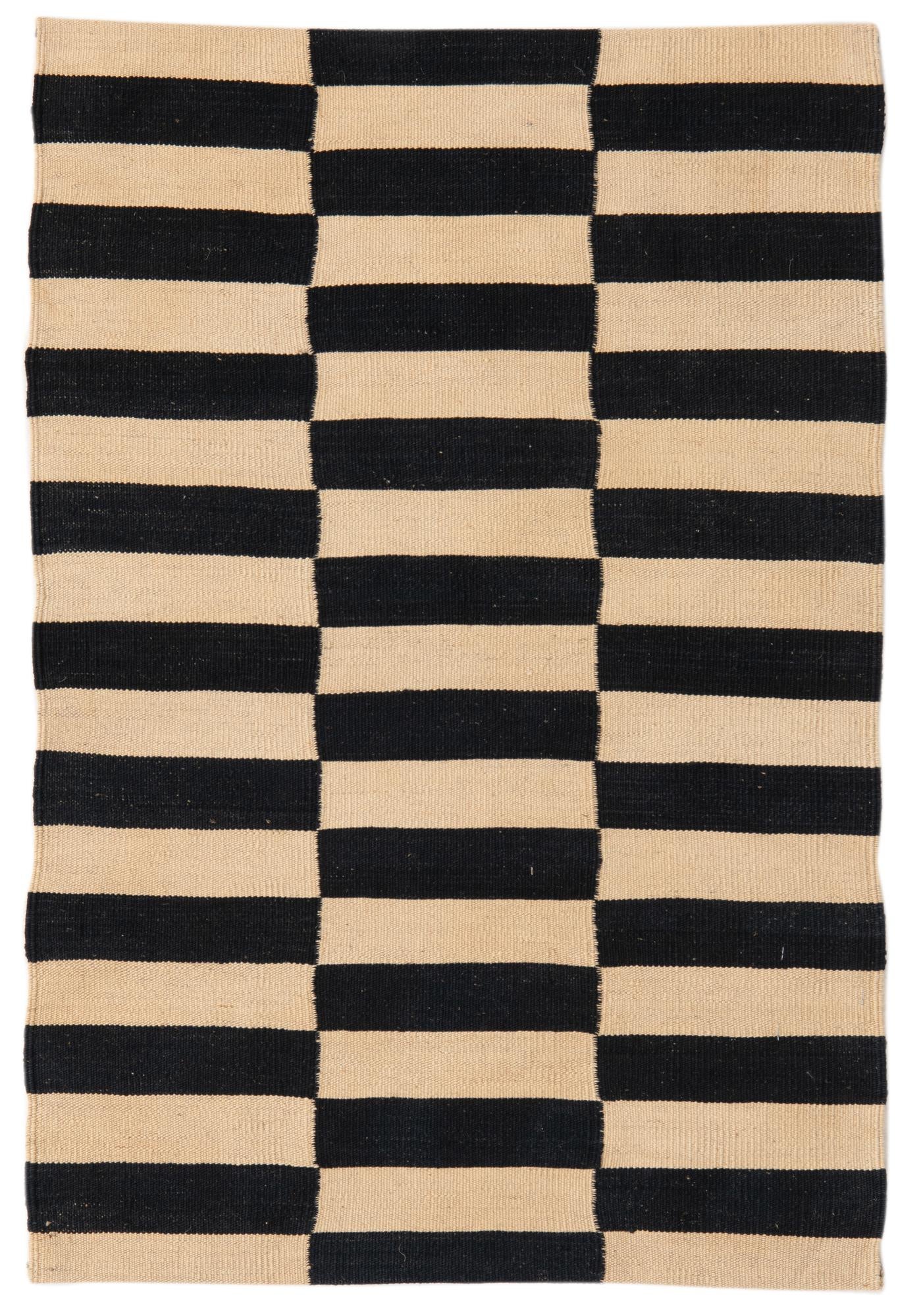 2' 8 x 3' 10 Hand Woven Kilim Modern Wool Rug