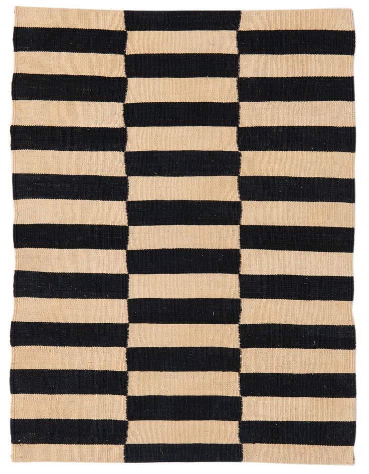 Detail image of 2' 8 x 3' 10 Hand Woven Kilim Modern Wool Rug