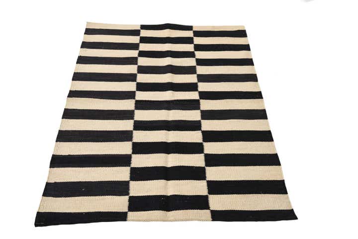 2' 7 x 3' 10 Hand Woven Kilim Modern Wool Rug