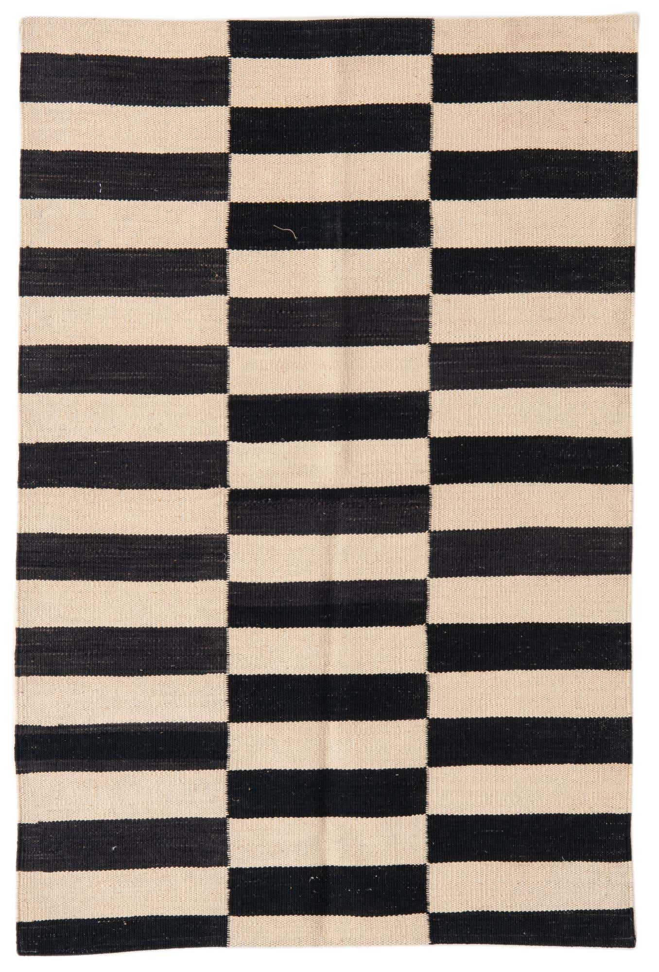 2' 7 x 3' 10 Hand Woven Kilim Modern Wool Rug