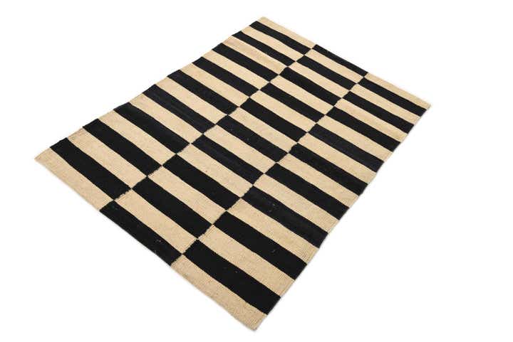 2' 8 x 3' 11 Hand Woven Kilim Modern Wool Rug