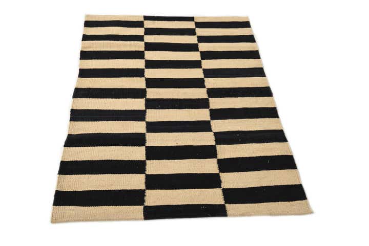 2' 8 x 3' 11 Hand Woven Kilim Modern Wool Rug