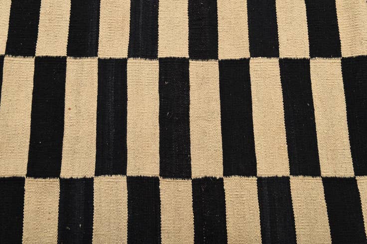 Detail image of 2' 8 x 3' 11 Hand Woven Kilim Modern Wool Rug