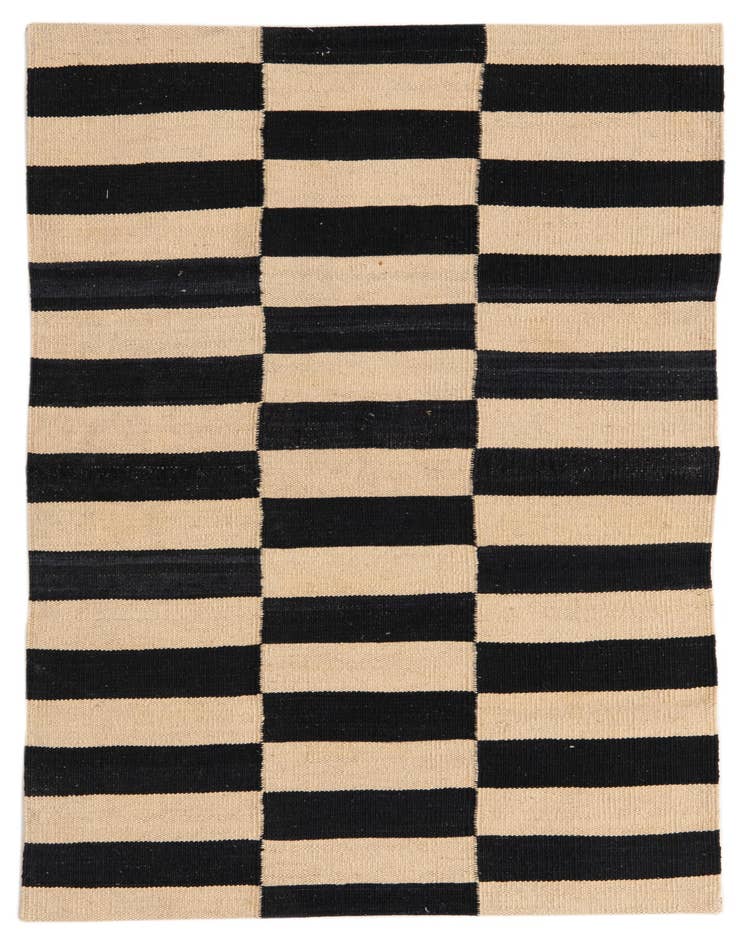 Detail image of 2' 8 x 3' 11 Hand Woven Kilim Modern Wool Rug