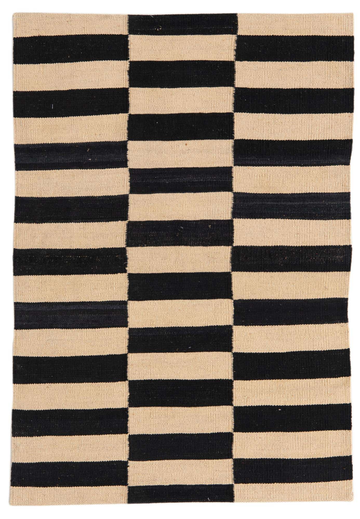 2' 8 x 3' 11 Hand Woven Kilim Modern Wool Rug