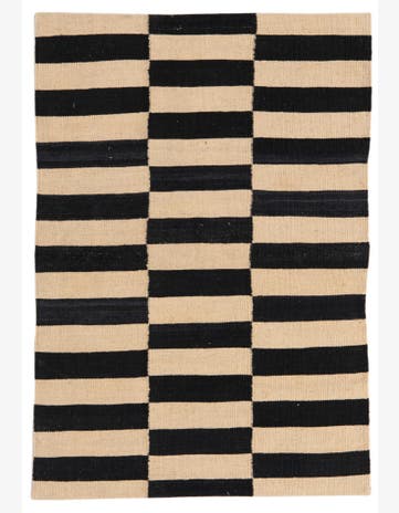 2' 8 x 3' 11 Hand Woven Kilim Modern Wool Rug