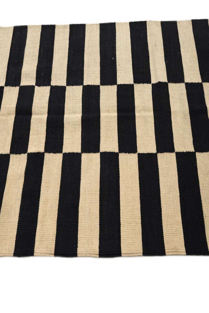 3' 4 x 4' 11 Hand Woven Kilim Modern Wool Rug
