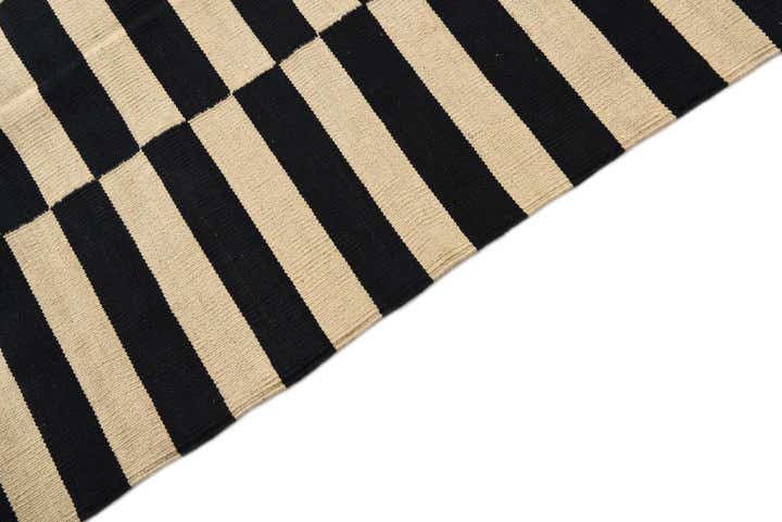 3' 4 x 4' 11 Hand Woven Kilim Modern Wool Rug