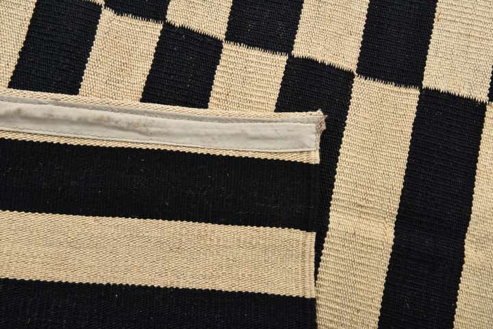3' 4 x 4' 11 Hand Woven Kilim Modern Wool Rug